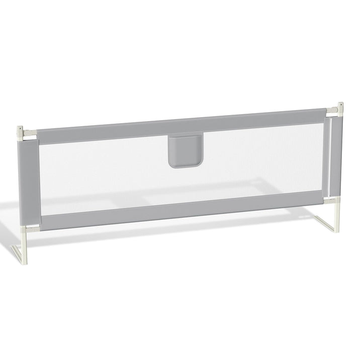 Ikodm 200cm Bettgitter für Kinder, Bettschutzgitter Höhenverstellbar von 64-96cm, Rausfallschutz Bet