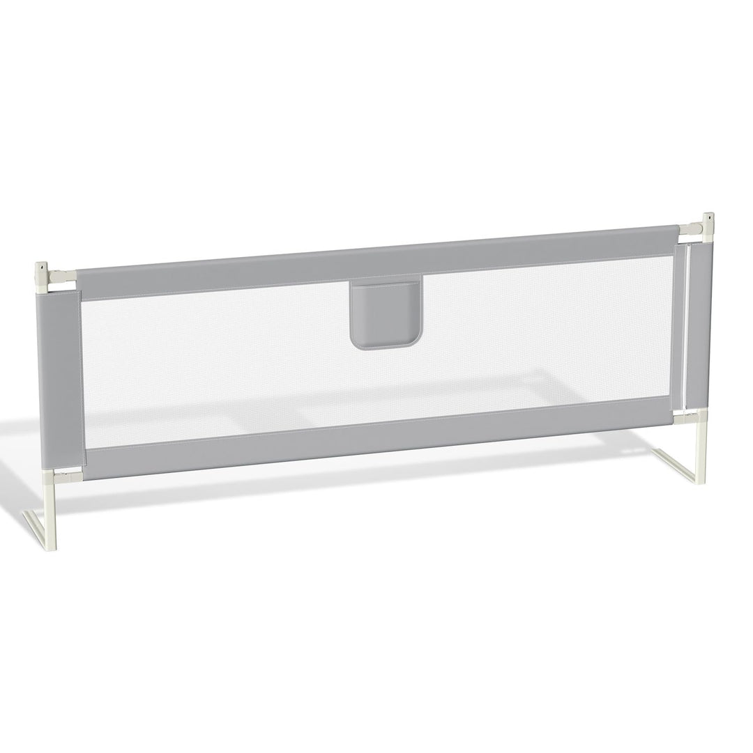 Ikodm 2X 200cm Bettgitter für Kinder, Bettschutzgitter Höhenverstellbar von 64-96cm, Rausfallschutz