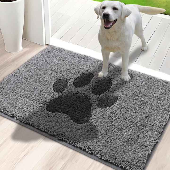 Oiilores Schmutzfangmatte für Innenbereich 60 x 90 cm, rutschfeste waschbare Matte, niedriges Profil