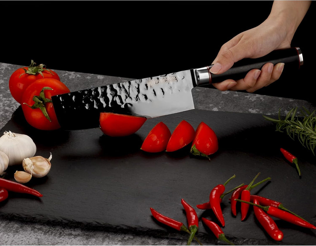 YOUSUNLONG Usuba&Nakiri Messer 6,5 Zoll Asiatisches Gemüsemesser AUS8 Japanischer Edelstahl mit hohe