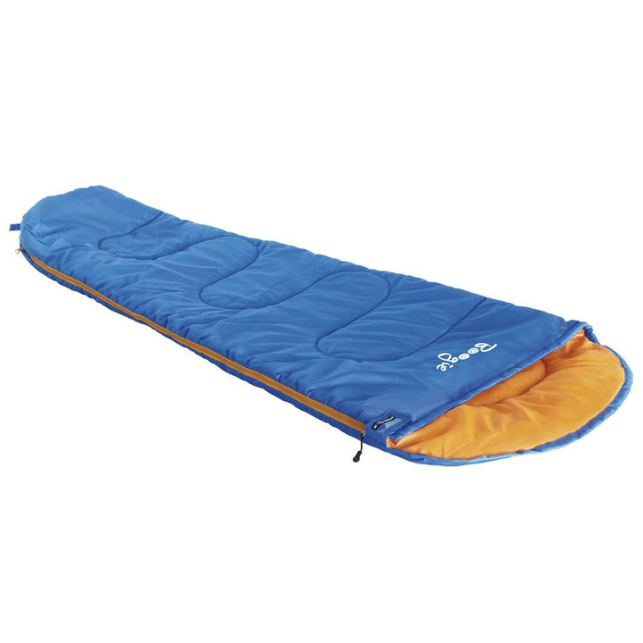 Kinder Mumienschlafsack Boogie bis +14°C 170x70/45cm 0,75kg High Peak, blau/orange