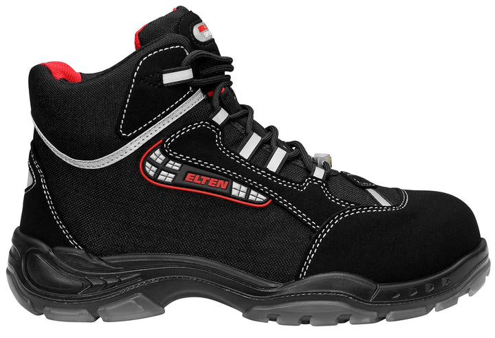 ELTEN Sicherheitsschuhe SANDER ESD S2, Herren, sportlich, leicht, schwarz, Kunststoffkappe - Grösse