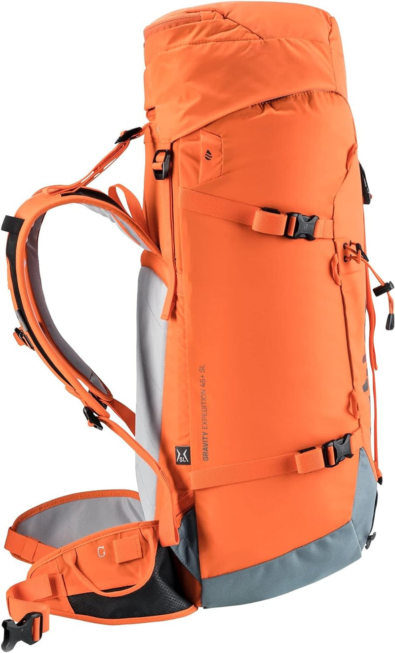 deuter Damen Gravity Expedition 45+ Sl Expeditionsrucksack 45 L Saffron-slateblue, 45 L Saffron-slat