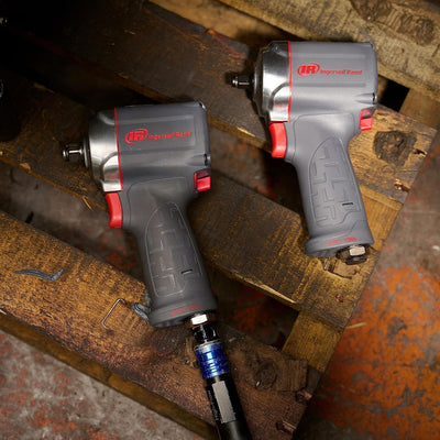 Ingersoll Rand 3/8"-Antrieb Ultrakompakter Druckluft-Schlagschrauber 15QMAX mit leiser Technologie,