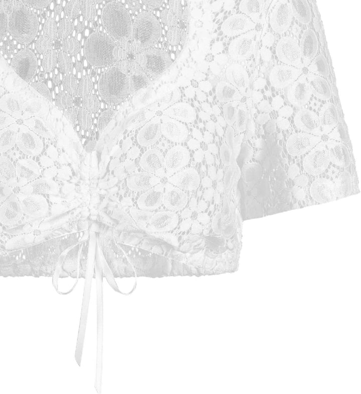 Dirndlbluse Hochgeschlossen,Exklusive Trachtenmode Dirndlbluse Langarm Dirndlbluse Weiss Spitze Trac
