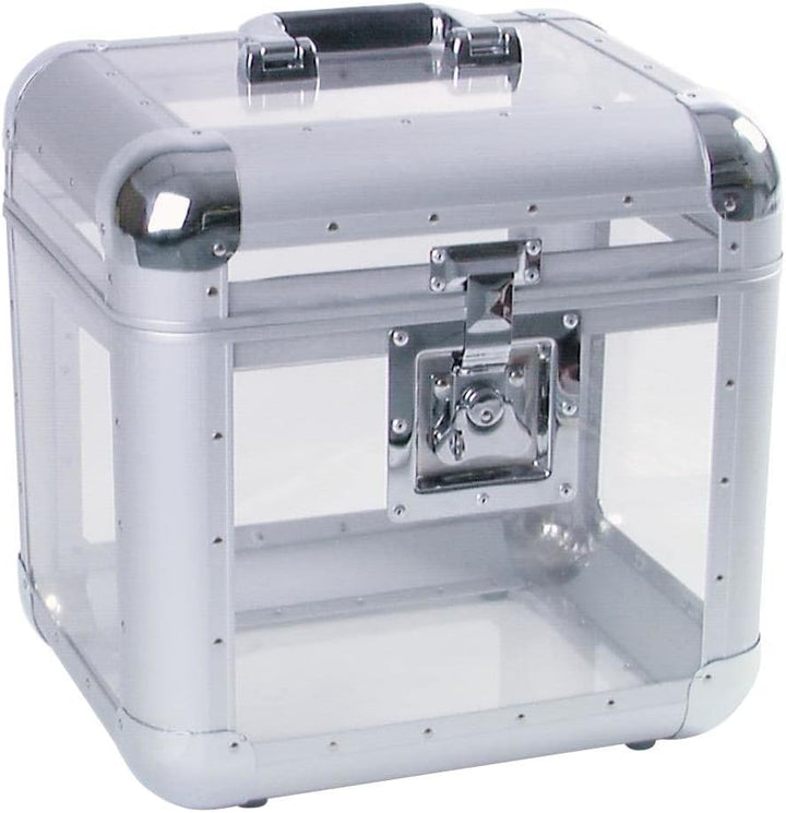 ROADINGER Platten-Case ALU 75/25, abgerundet, acryl | Platten-Case im durchsichtigen Acrylgehäuse