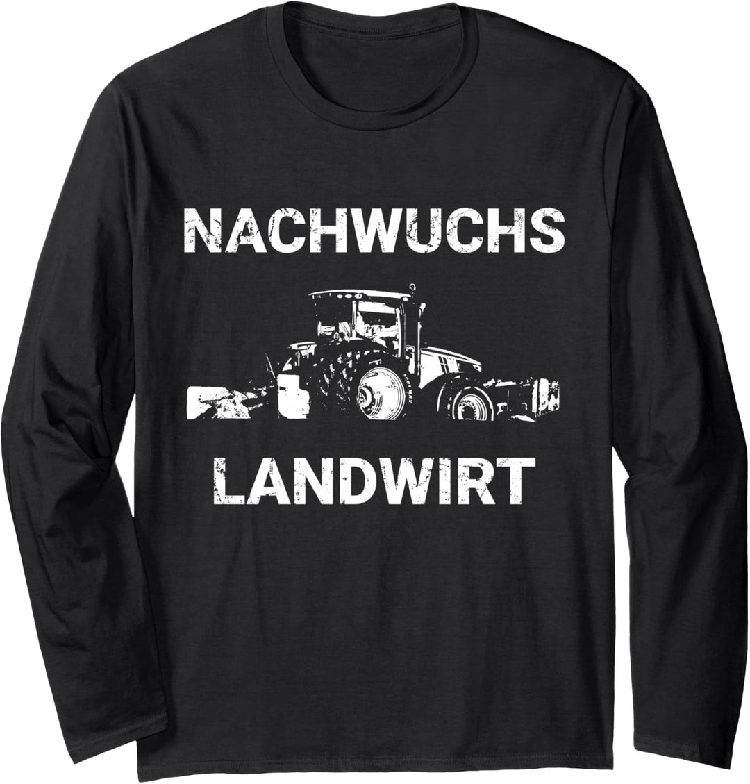 Nachwuchs Landwirt Bauer Traktor Trecker Sohn Kind Geschenk Langarmshirt