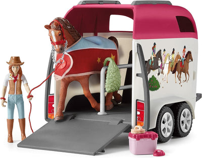 schleich 42535 Abenteuer mit Auto und Pferdeanhänger, für Kinder ab 5-12 Jahren, HORSE CLUB - Spiels