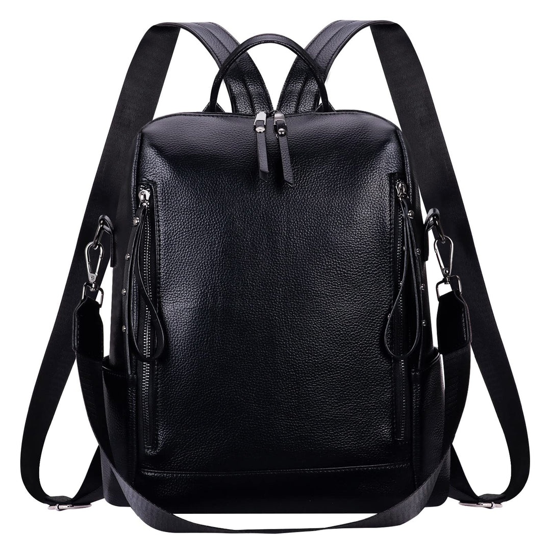 HAWEE Damen Rucksack Weiches PU Leder Schulrucksack Anti-Diebstahl Tagesrucksack Elegant Schultertas