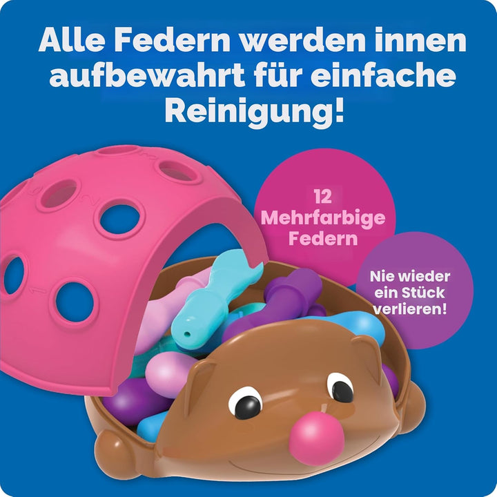Learning Resources Spike – der feinmotorische Igel Rosa, 14 Stück, ab 18 Monate, feinmotorisches & s