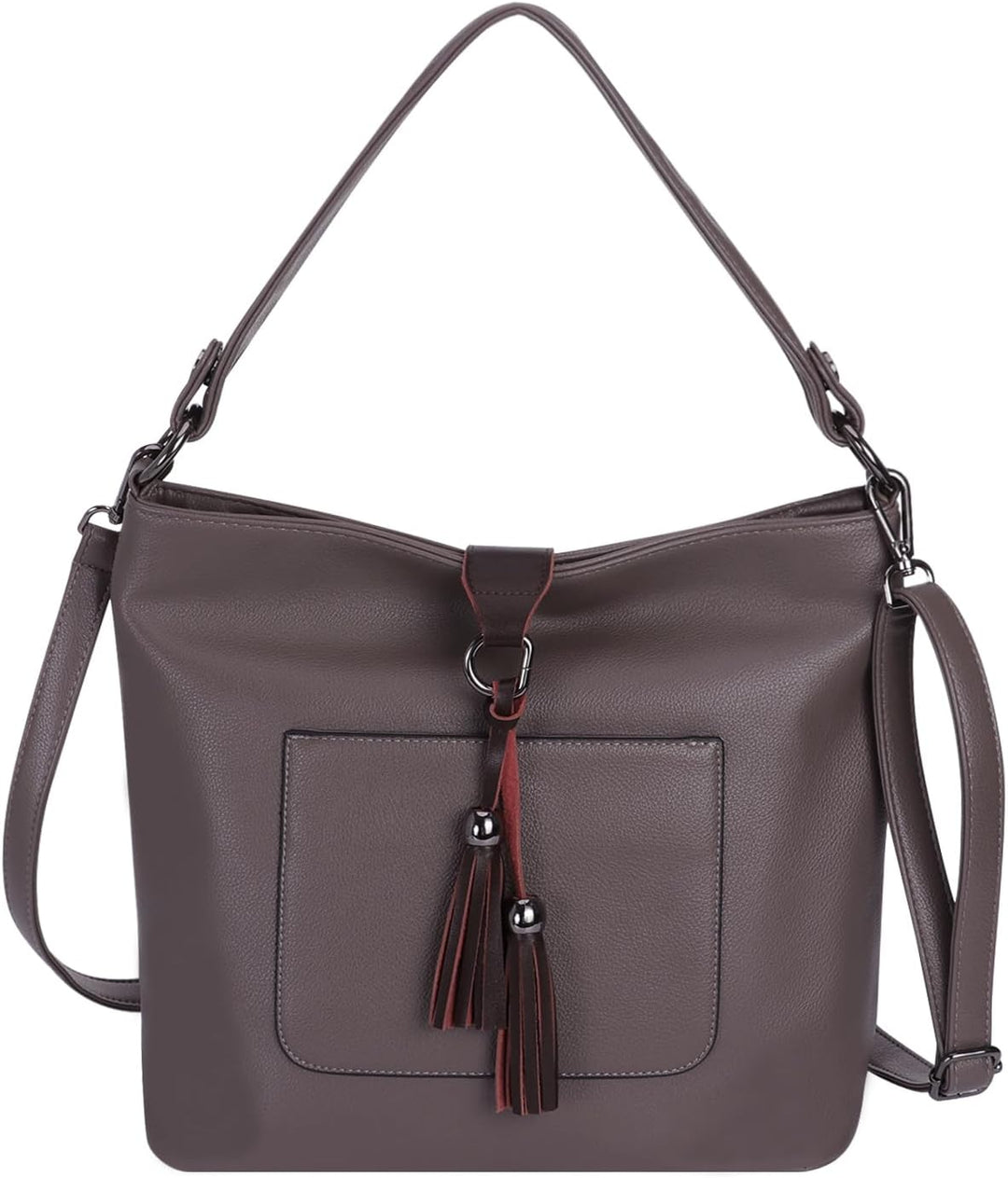 HAWEE Damen Handtasche Kunstleder Grosse Schultertasche Shopper Umhängetasche Frauen Elegante Henkel