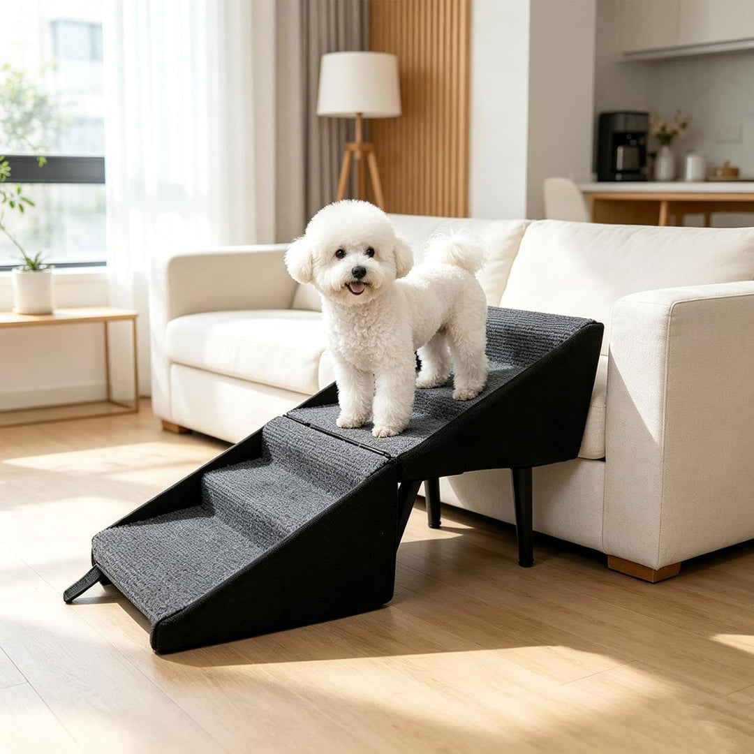 Hundetreppe Klappbar, rutschfeste Hundetreppe Für Kleine Hunde, Hunderampe Für Sofa Bett, Treppe Für