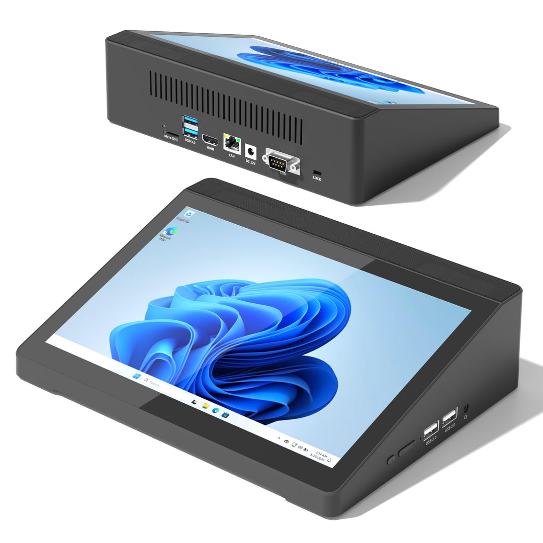 Mini Computer PC Mini PC Deko mit Touchscreen Monitor 10.1 Zoll, Win 1 ...