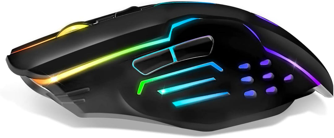 EMPIRE GAMING - RF903 Gaming-Maus, Kabellos 2,4GHz Wireless Wiederaufladbar – LED-Hintergrundbeleuch