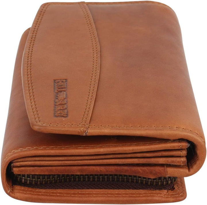 Hill Burry Geldbörse Damen Unisex Herren Portemonnaie echt naturgegerbt Leder | viel Stauraum | Sche