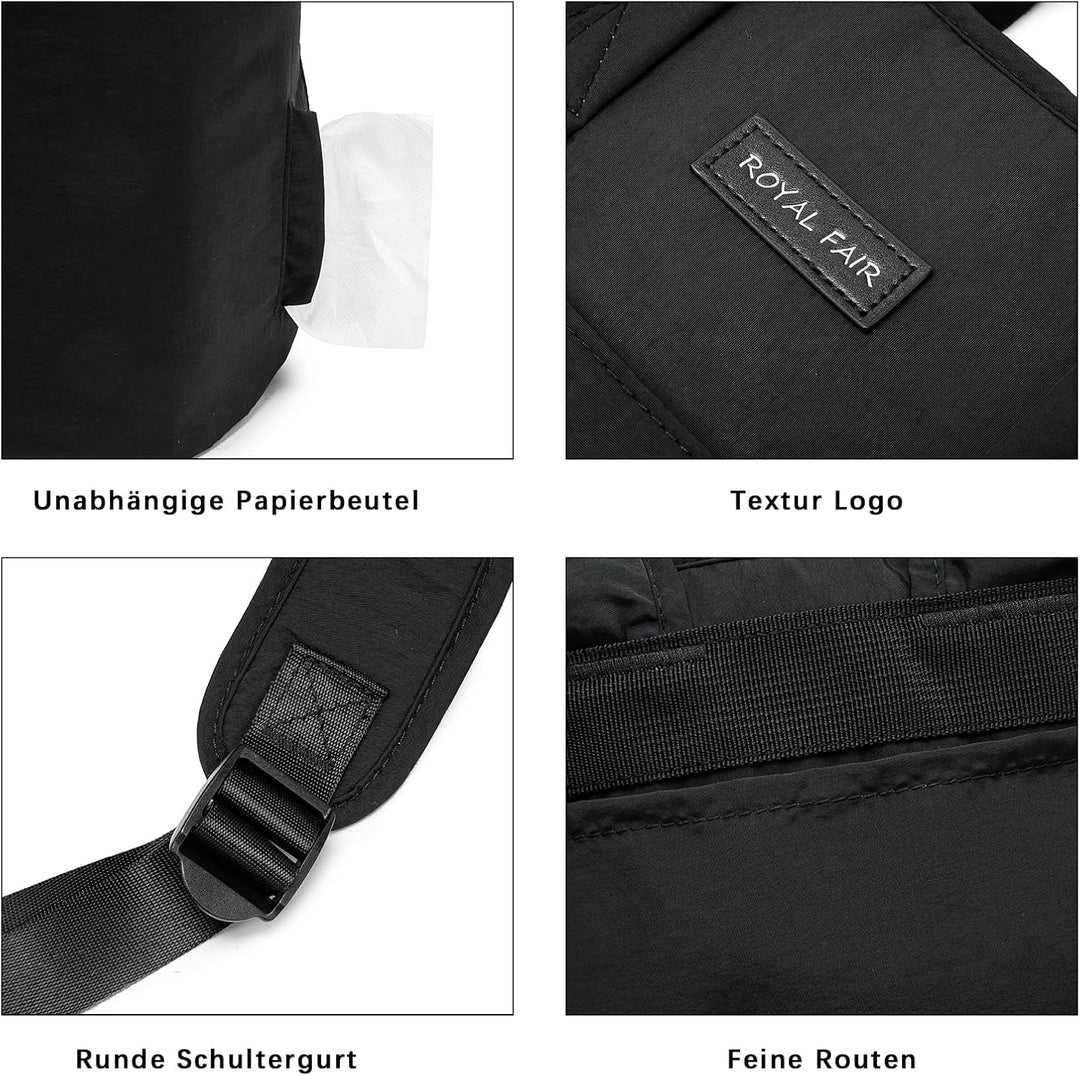 ROYALFAIR Baby Wickelrucksack Wickeltasche Rucksack mit tragbarer Wickelauflage, Babytasche Multifun