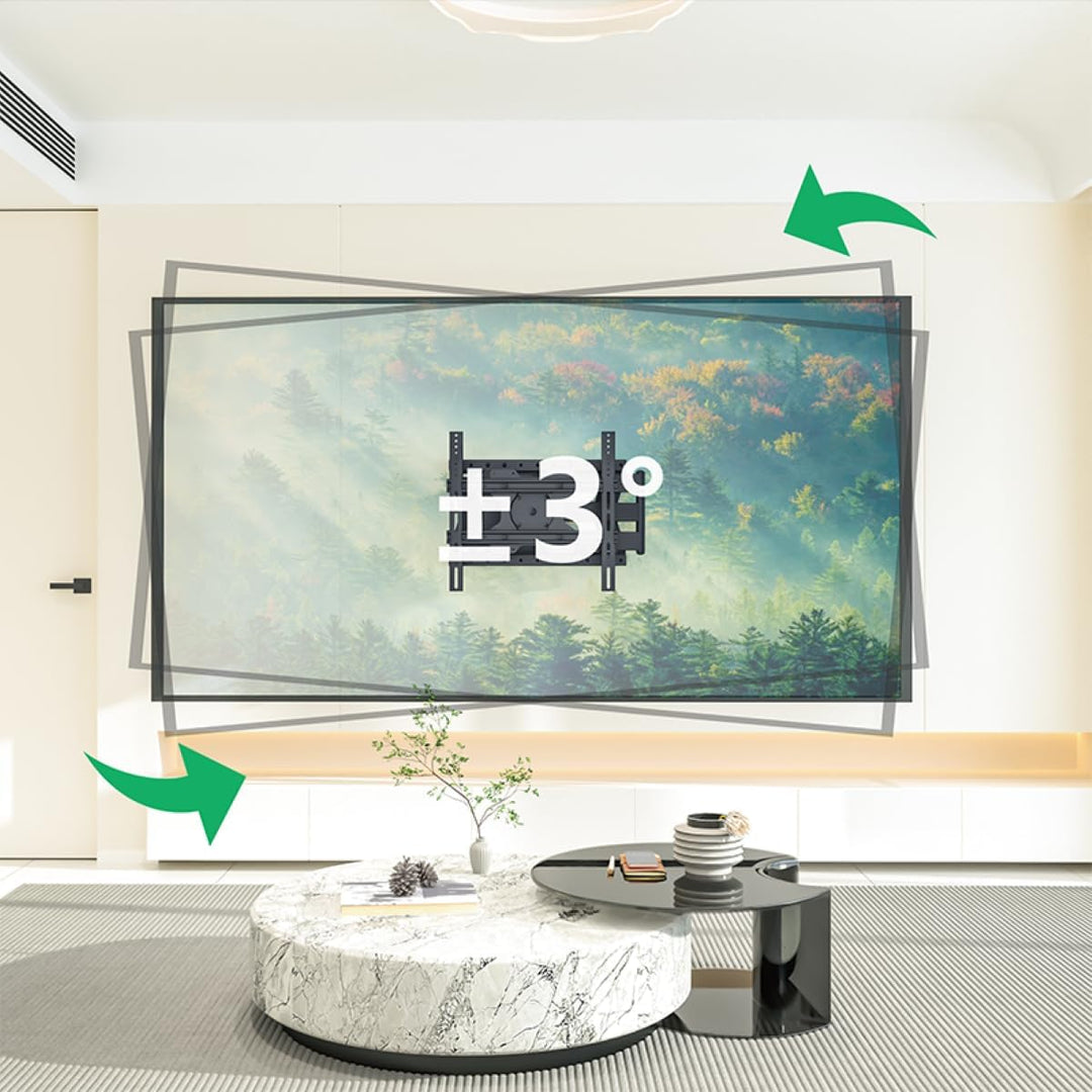 XTRARM TiTon T 80 cm Wandabstand, TV Wandhalterung, Langer Schwenkarm, ausziehen, schwenken, für TV