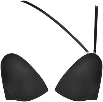 Wonderbra Damen Multiposition Bra Variabler Vielen Verstellmöglichkeiten Push-up BH 70C Schwarz, 70C