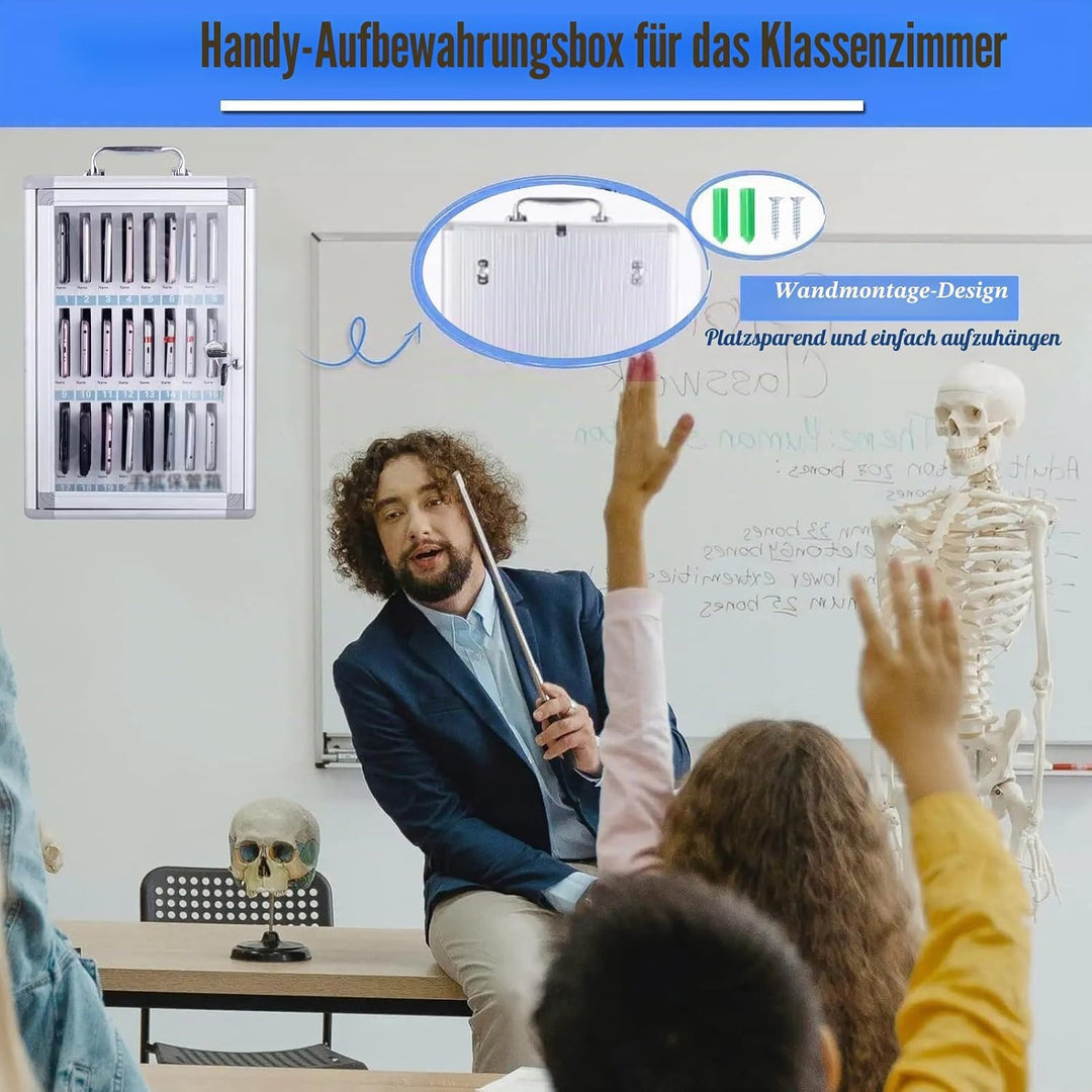 Handy safe schule handybox 12/24/36/48/60 bits Handy-Safe schliessfächer Transparente Tür-Aufbewahru