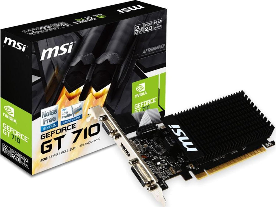 MSI GeForce GT710 GT 710 2GD3H LP MSI NVIDIA GT 710 2GB Low Profile PASSIVE Single, MSI NVIDIA GT 71