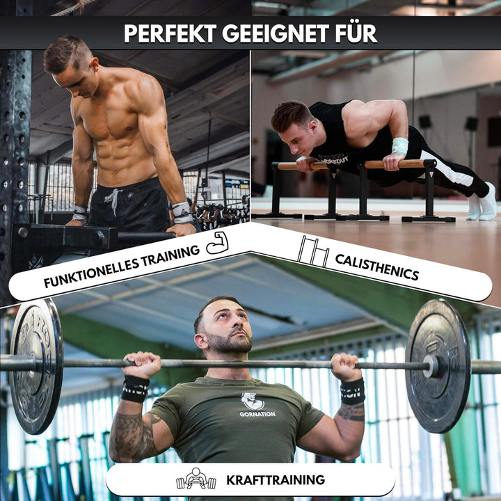 GORNATION Handgelenk-Bandagen - Performance Wrist Wraps für Fitness, Gym, Calisthenics & Kraftsport