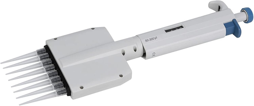 8 Kanal Pipette 50-300μl Pipette Mehrkanalpipette Variables Volumen Mechanische Pipette Manuell Eins