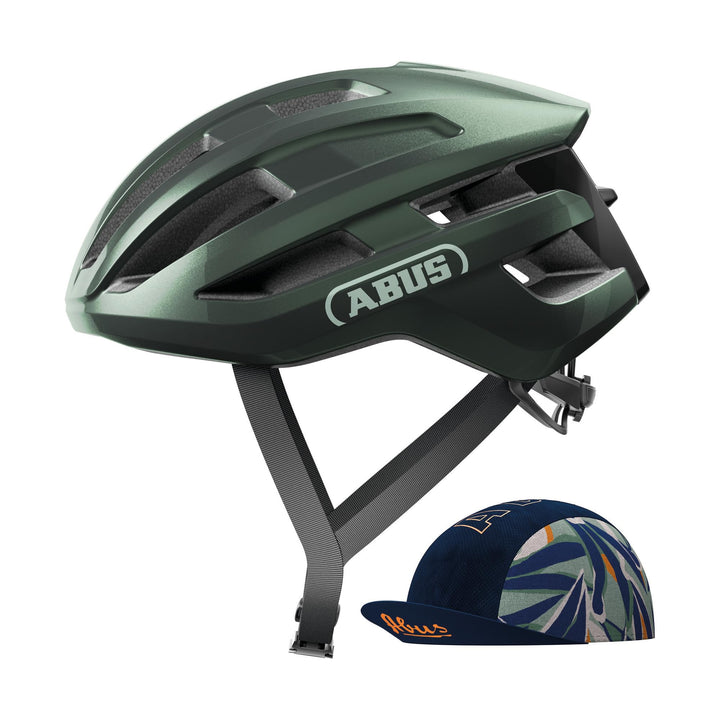 ABUS Rennradhelm PowerDome ACE - mit ABUS Race Cap - leichter Fahrradhelm mit cleverem Belüftungssys