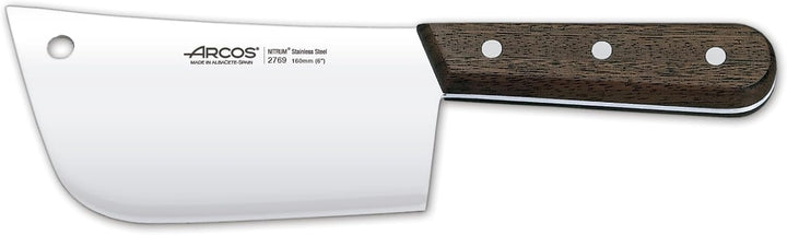 Arcos Serie Atlantico - Hackmesser - Klinge Nitrum Edelstahl 160 mm 310 gr - HandGriff Jatoba Holz F