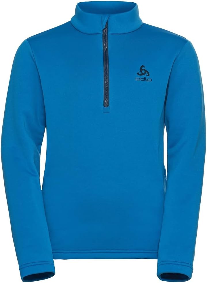 Odlo Kids Langarm Shirt mit halben Reissverschluss Berra 104 Indigo Bunting, 104 Indigo Bunting