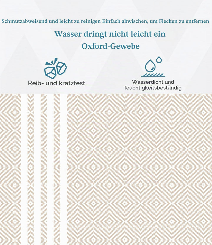DEWUR Picknickdecke wasserdicht waschbar, Stranddecke Sandfrei XXL Campingdecke Strandmatte isoliert