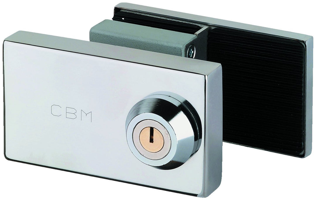 WOLFPACK 3180002 Linea Professional Schloss CBM 2002 Glastür Flachschlüssel, Acero Inoxidable Pulido