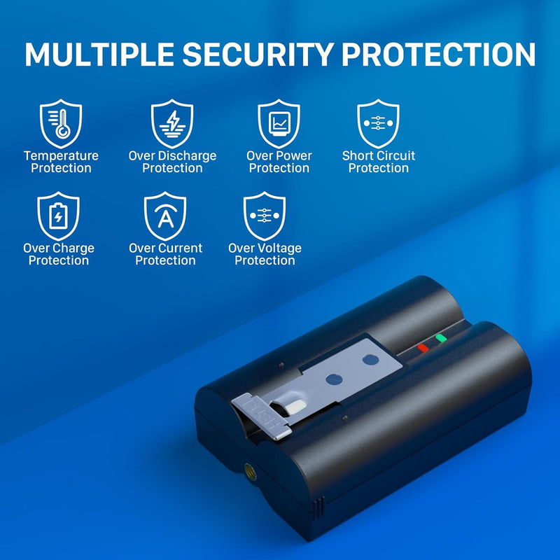 2er-Pack V4 Akku für Video Ring, 7200mAh Super hohe Kapazität Li-Ion Ersatzakku Kompatibel mit Video