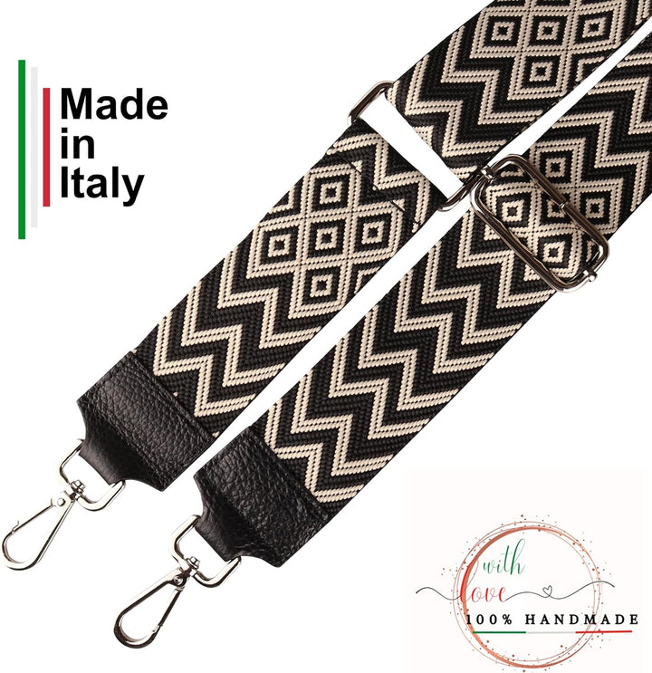 MIRROSI® Bauchtasche Damen, Echtleder, Made in Italy, Umhängetasche, Brusttasche, Crossbody Bag (1 T