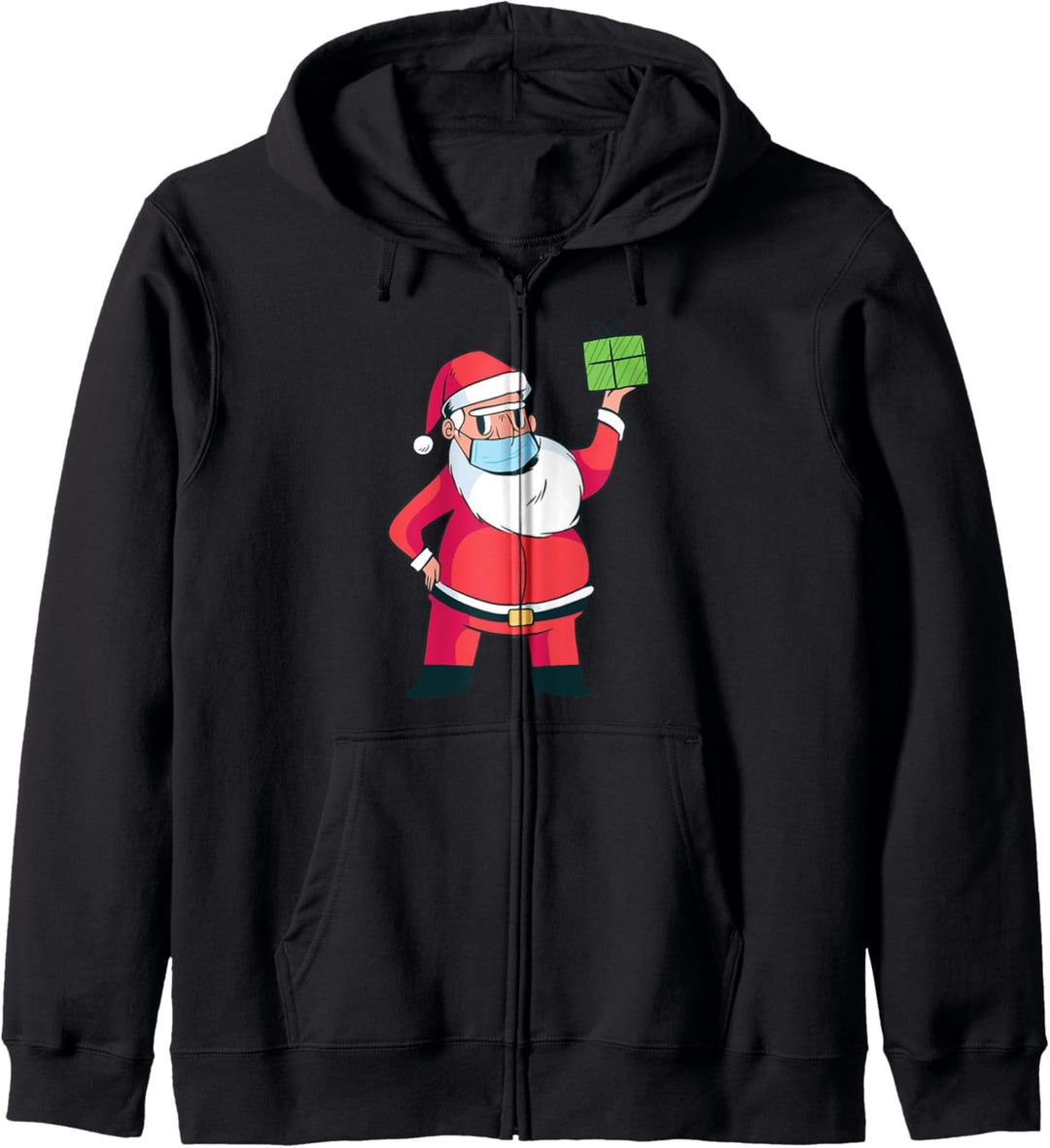 Weihnachten Maske Weihnachtsmann 2020 Kapuzenjacke