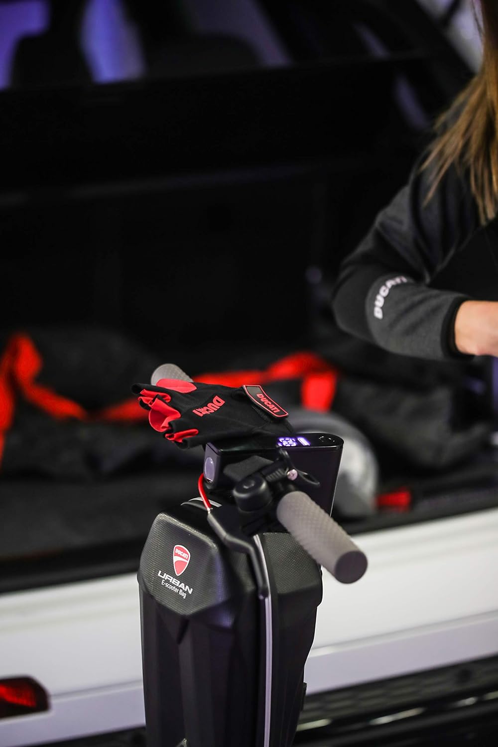 DUCATI, Handschuhe Elektroroller, Gel, Halbfinger, Einheitsgrösse, Schwarz, Zubehör für Fahrrad, Uni