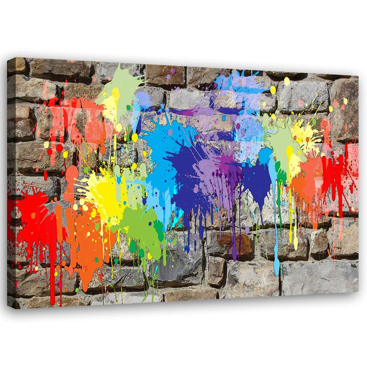 Feeby Leinwandbild abstrakt Bild Kunstdruck für Wonzimmer mehrfarbig 70x50 cm M14505 70x50 cm, M1450
