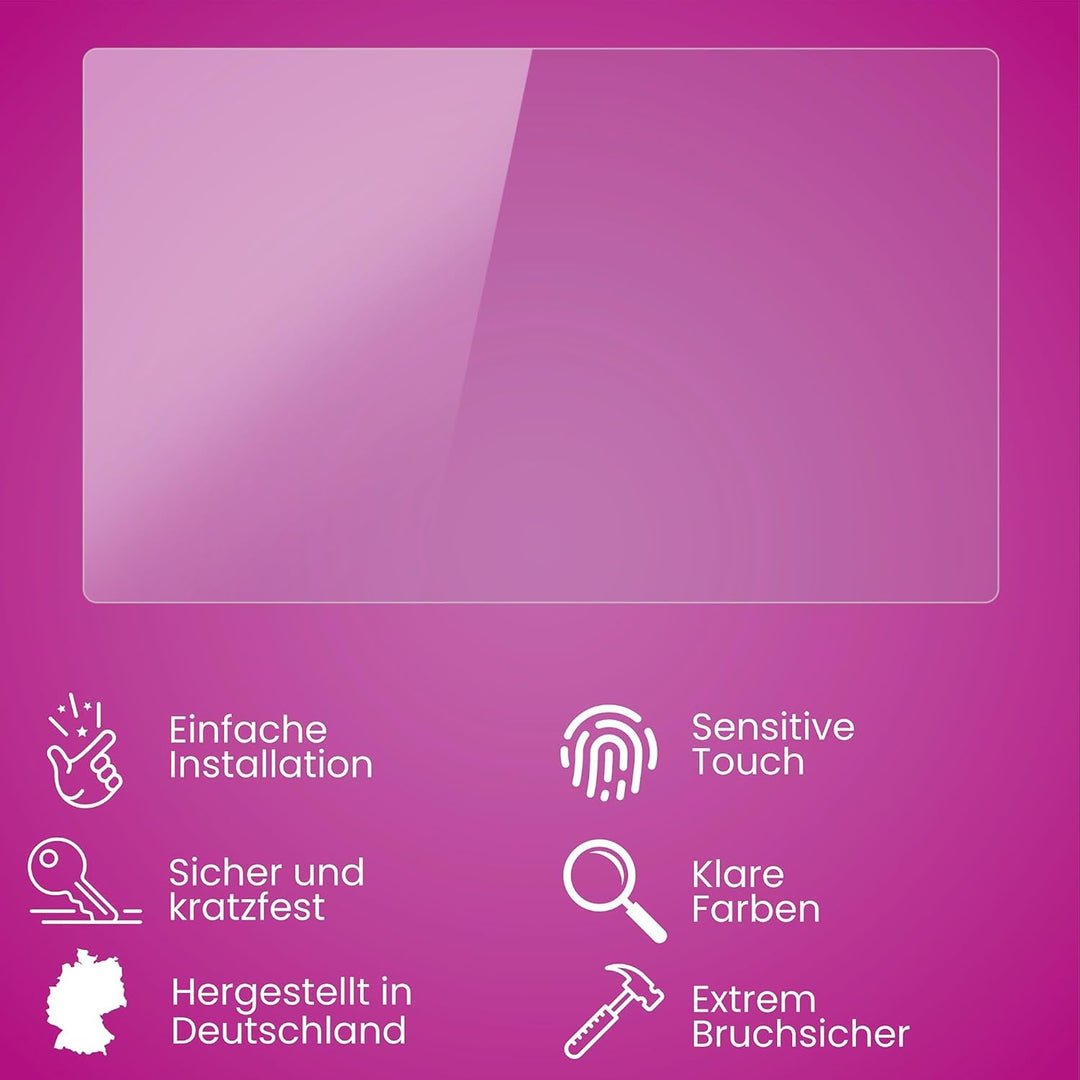 atFoliX Glasfolie kompatibel mit XP-PEN Artist 13.3 Pro Panzerfolie, 9H Hybrid-Glass FX Schutzpanzer