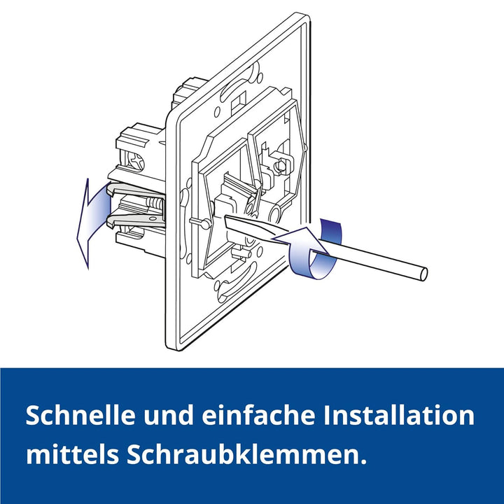ALING-CONEL | PRESTIGE-Line | Unterputz-TV/RF/SAT Antennendose | Abschlussdose mit drei Ausgängen |