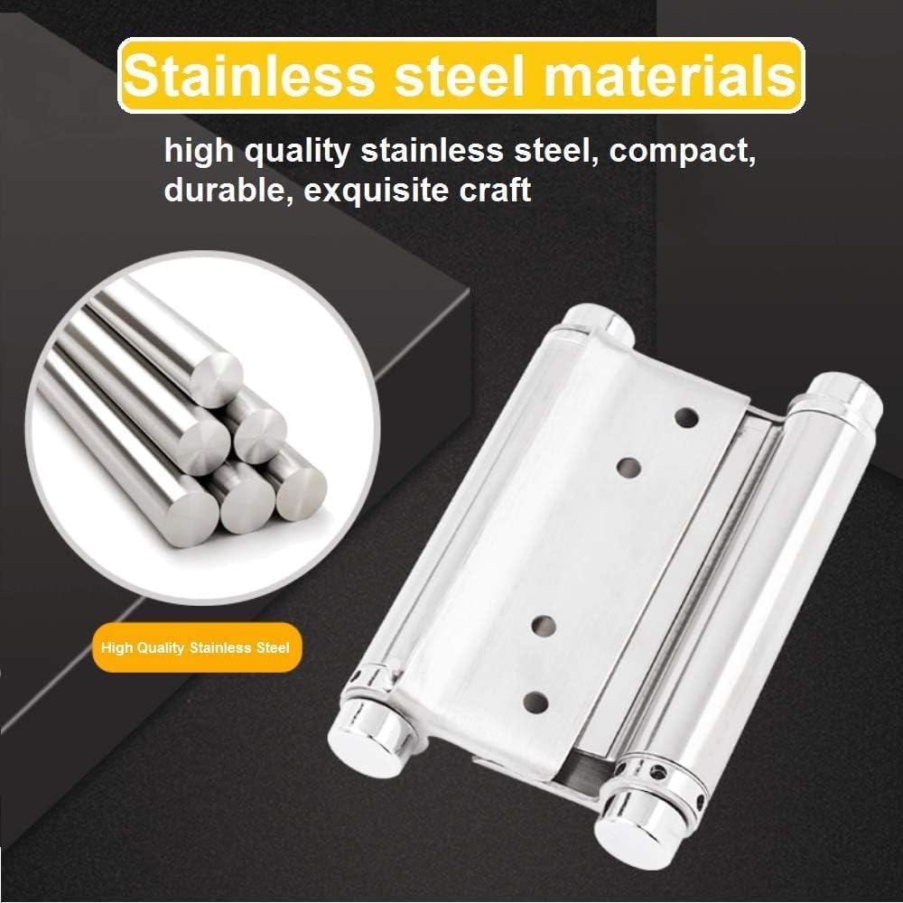 Roberee Hinge-2Pcs 3 '' Zoll Double Action Spring Hinge Saloon Cafe Tür Schwingtür