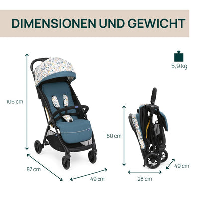 Chicco, Glee, Kinderwagen ab 0 Monate bis 4 Jahre, mit Automatik- und Kompaktverschluss, Ausziehbare