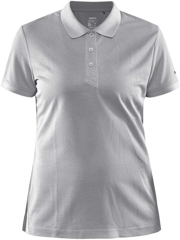 Craft Damen Core Unify Poloshirt Polohemd, grau, M