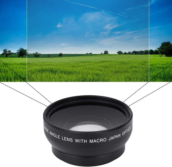 Kamera Objektiv - 0,45-faches Weitwinkel-Kamera Objektiv für 49mm Mount Kamera - wasserdichte/Kratzf