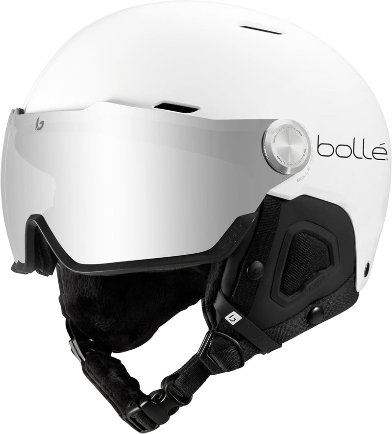 bollé Might Visor Skihelm - Photochromic Silver Mirror Cat 1-2 M Weiss-Matt, M Weiss-Matt