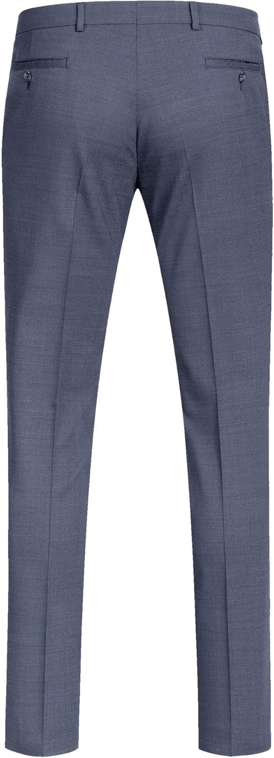 GREIFF Herren-Hose Slim Fit,modern with 37,5, Slim fit, 1327 42 Mittelblau Pinpoint, 42 Mittelblau P