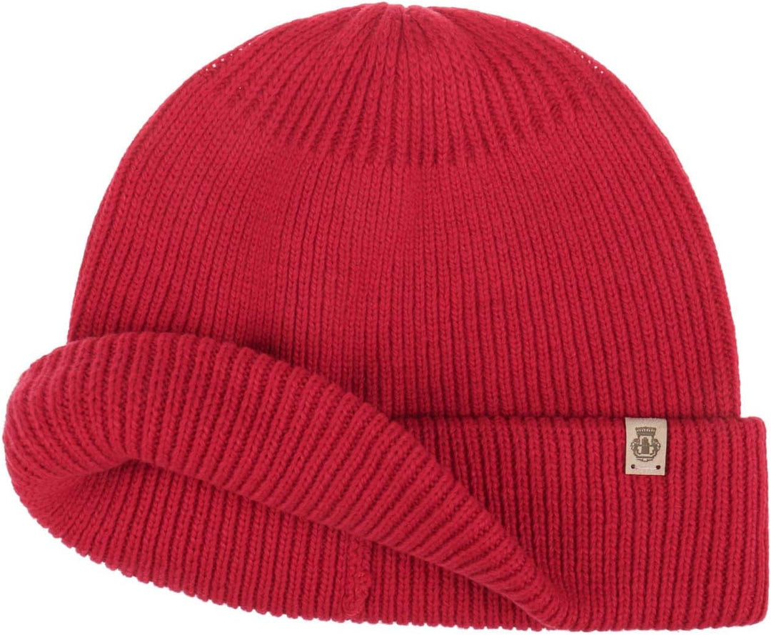 Roeckl Damen Essentials Umschlagmuetze Mütze 53-59 Dunkelrot, 53-59 Dunkelrot