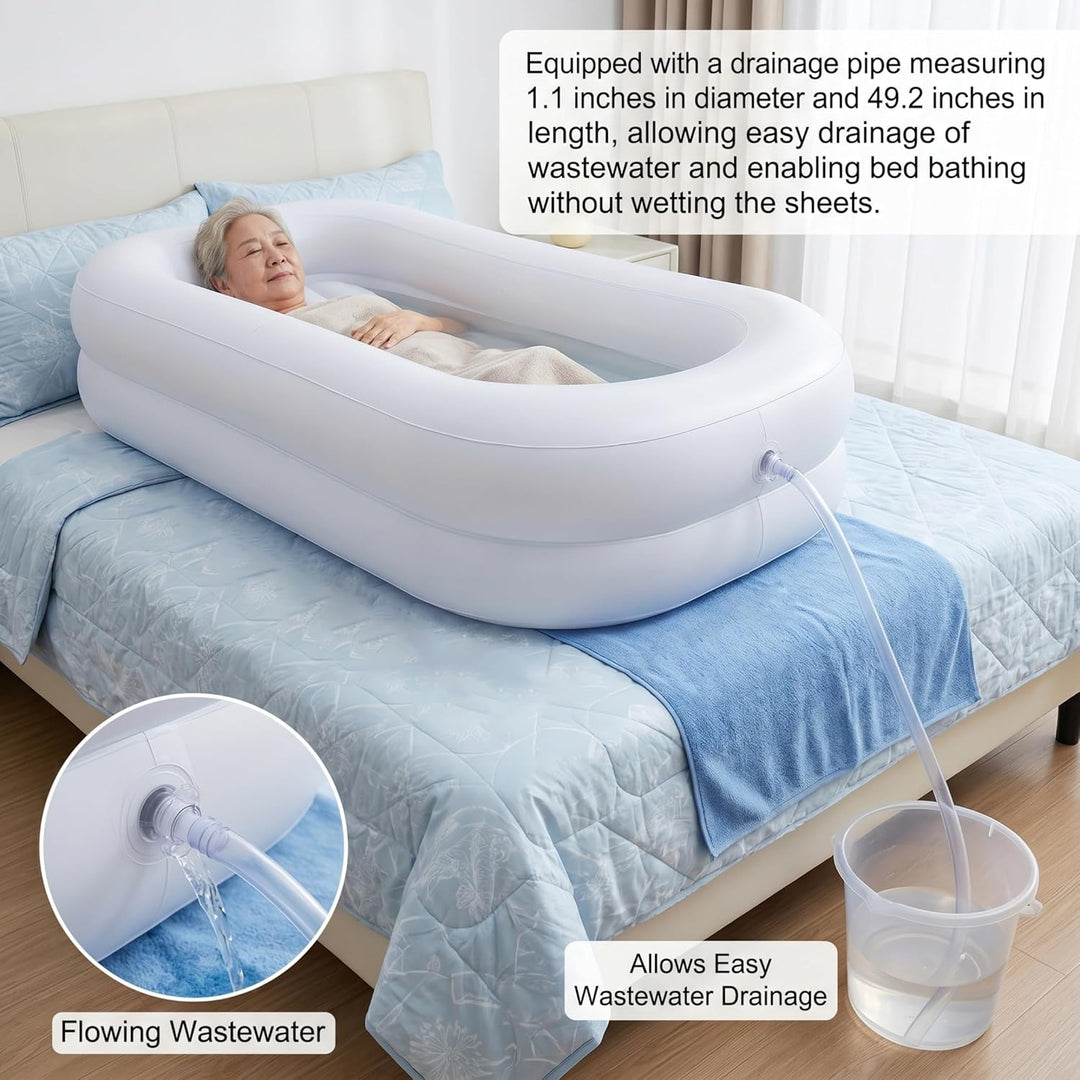 Tragbare Badewanne für Erwachsene, aufblasbare Badewanne für die Dusche, tragbare für Erwachsene mit