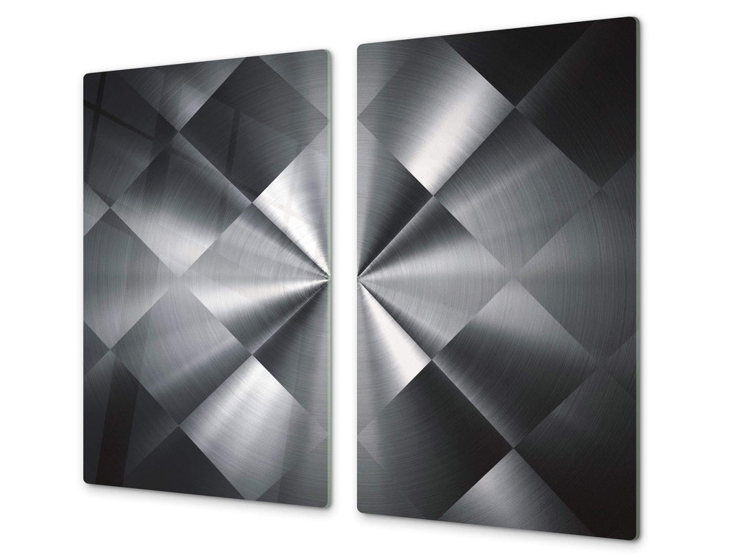 Schneidbrett aus Hartglas und schützende Arbeitsoberfläche – Schneideplatten SINGLE mit 60 x 52 cm u