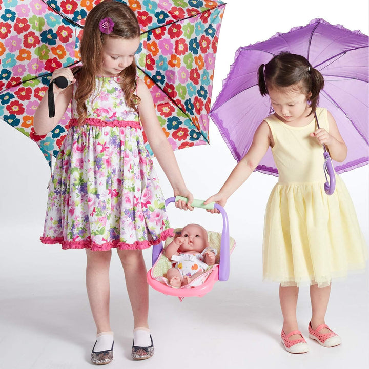 JC Toys, Lots to Love Baby-Puppe und Autositz, 35,6 cm, 4 Verschiedene Positionen und Zubehör, tragb