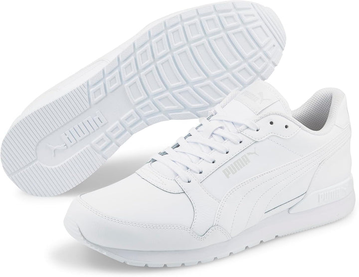 PUMA Unisex St Runner V3 L Sneaker, weiss, 42/47 EU 36 EU Puma White Puma White Gray Violet, 36 EU P