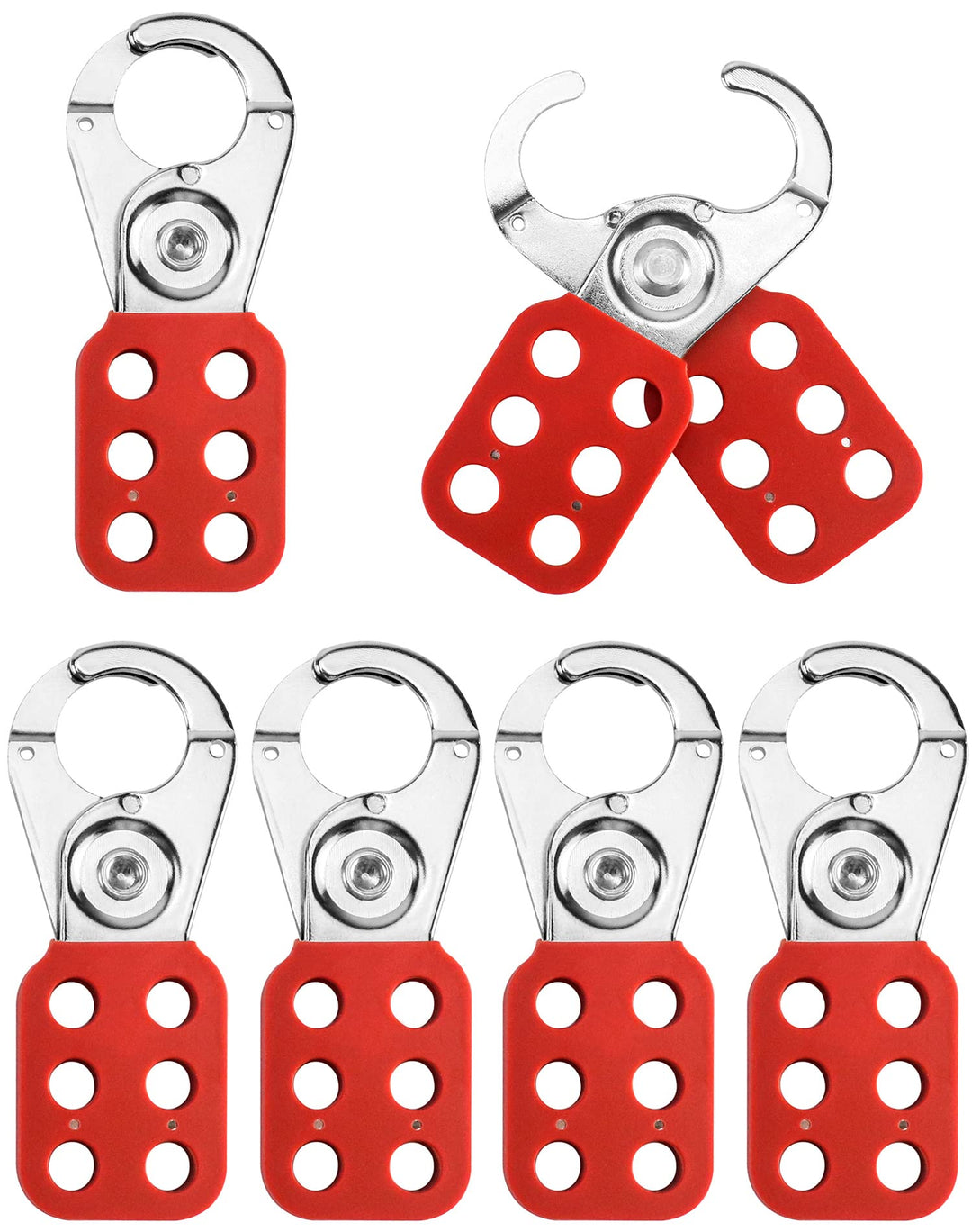 QWORK® Lock Out Haspe , Verriegelungshaspe , 6 Pieces 6 Pack, 6 Pack